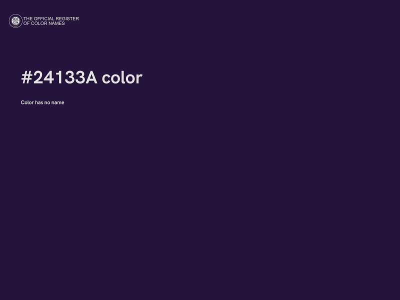 #24133A color image