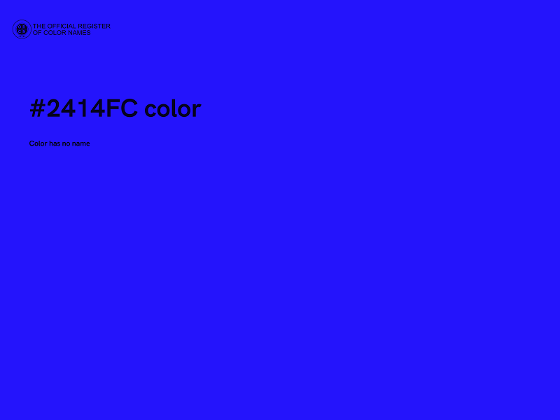 #2414FC color image