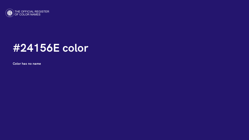 #24156E color image