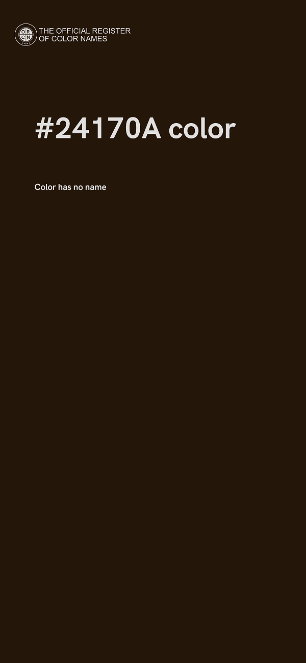 #24170A color image