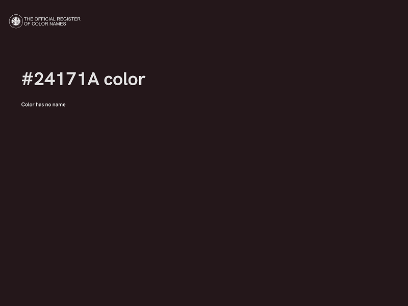 #24171A color image