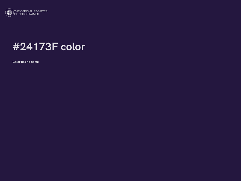 #24173F color image