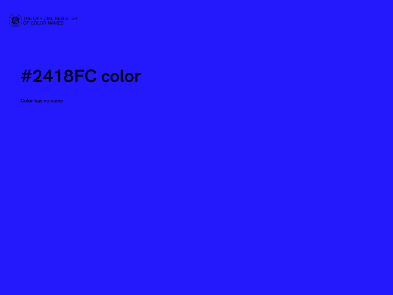 #2418FC color image
