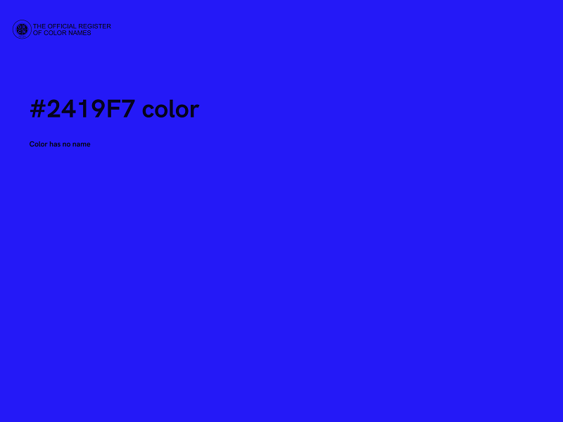 #2419F7 color image