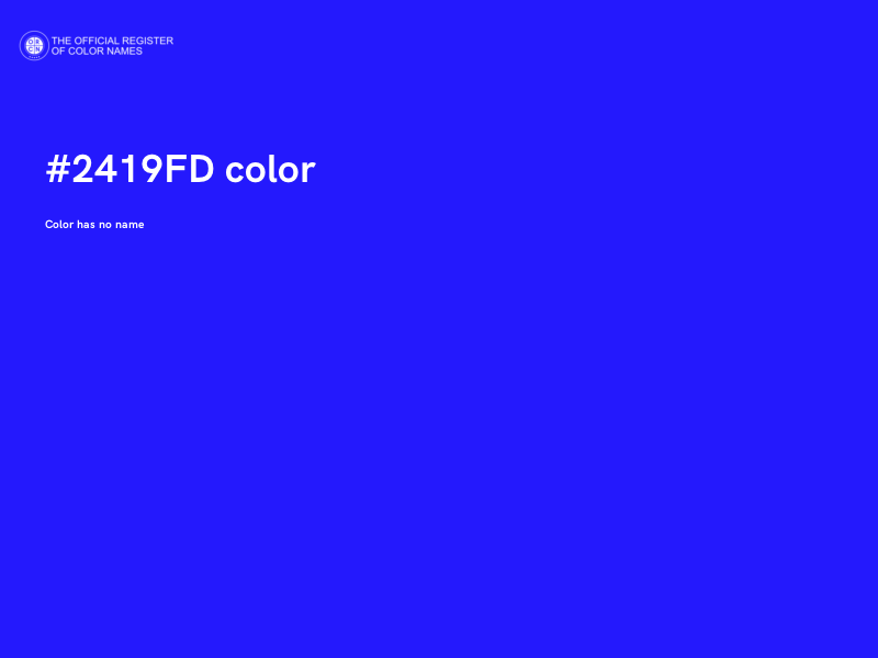 #2419FD color image