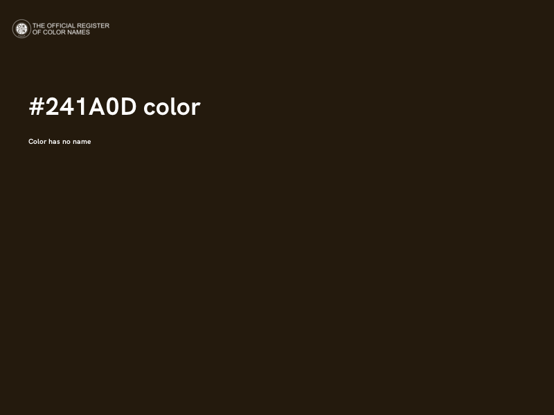 #241A0D color image