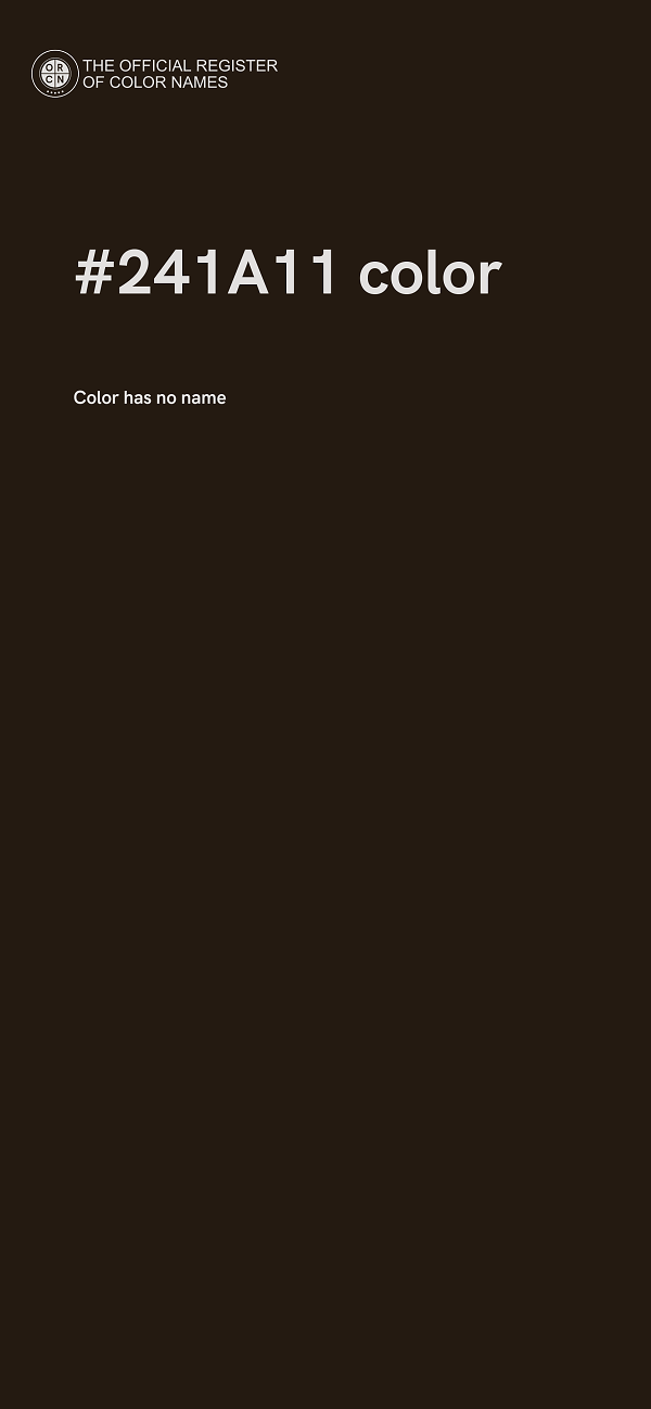 #241A11 color image