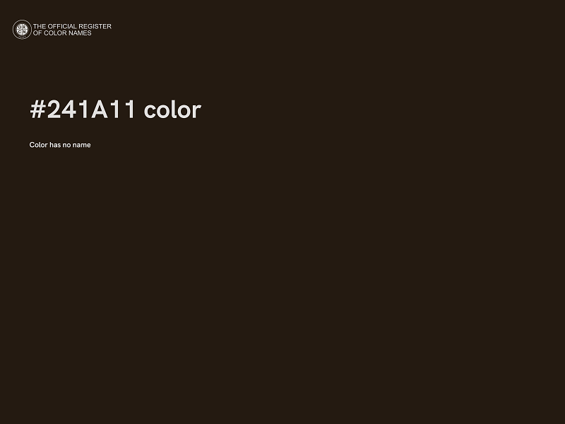 #241A11 color image