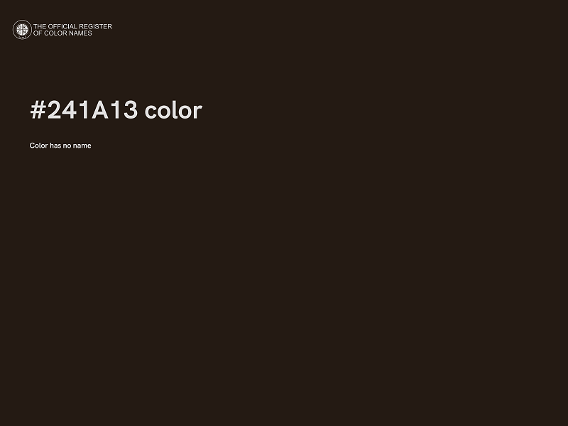 #241A13 color image