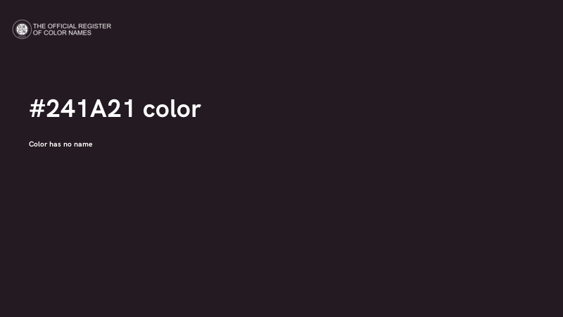 #241A21 color image