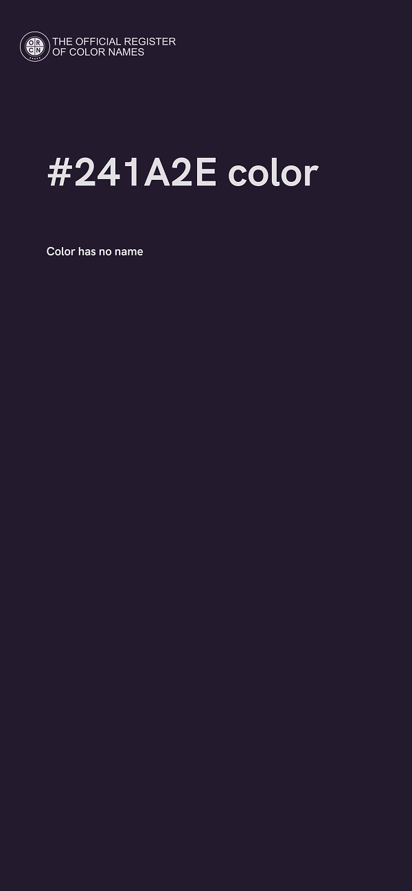 #241A2E color image