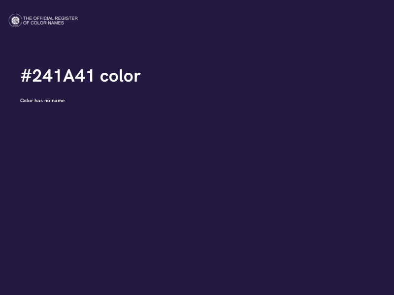 #241A41 color image
