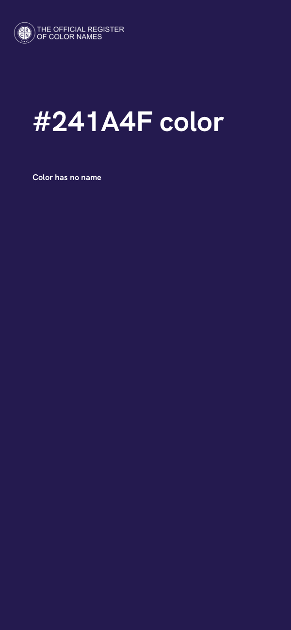 #241A4F color image