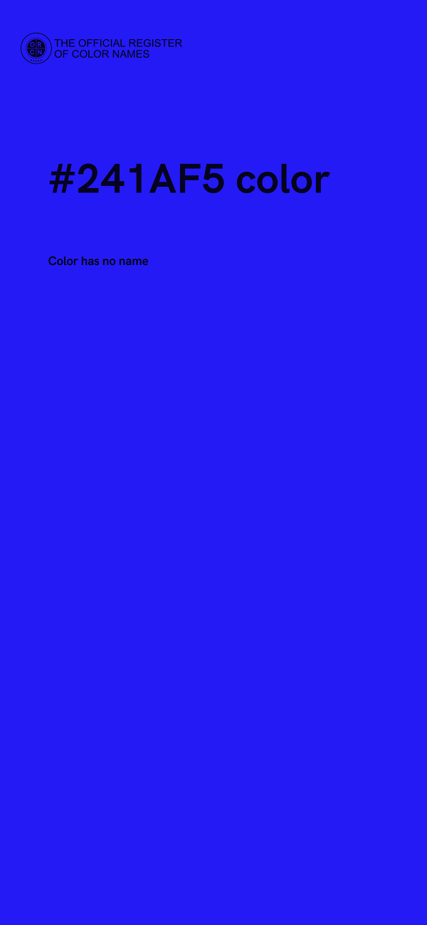 #241AF5 color image