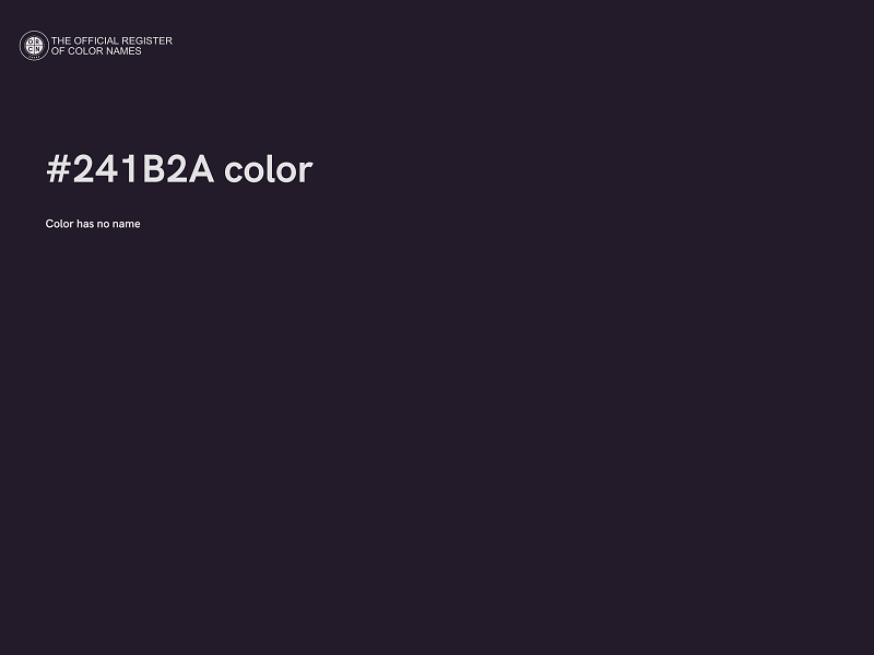 #241B2A color image
