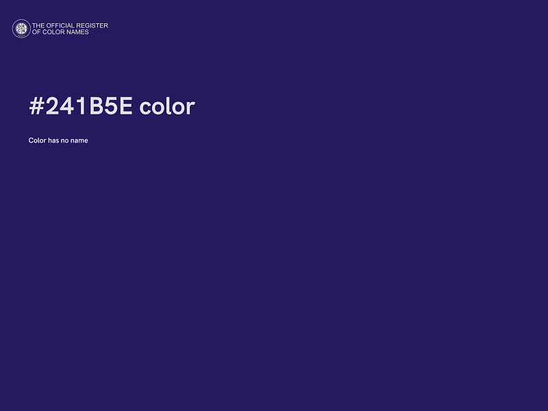 #241B5E color image