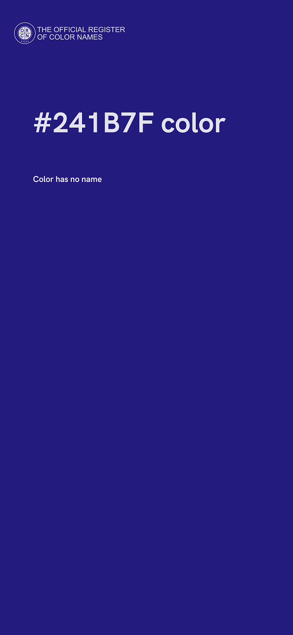 #241B7F color image