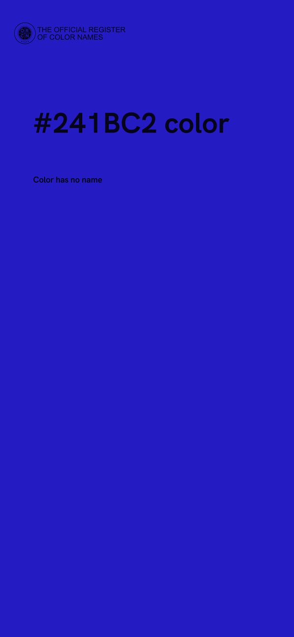 #241BC2 color image