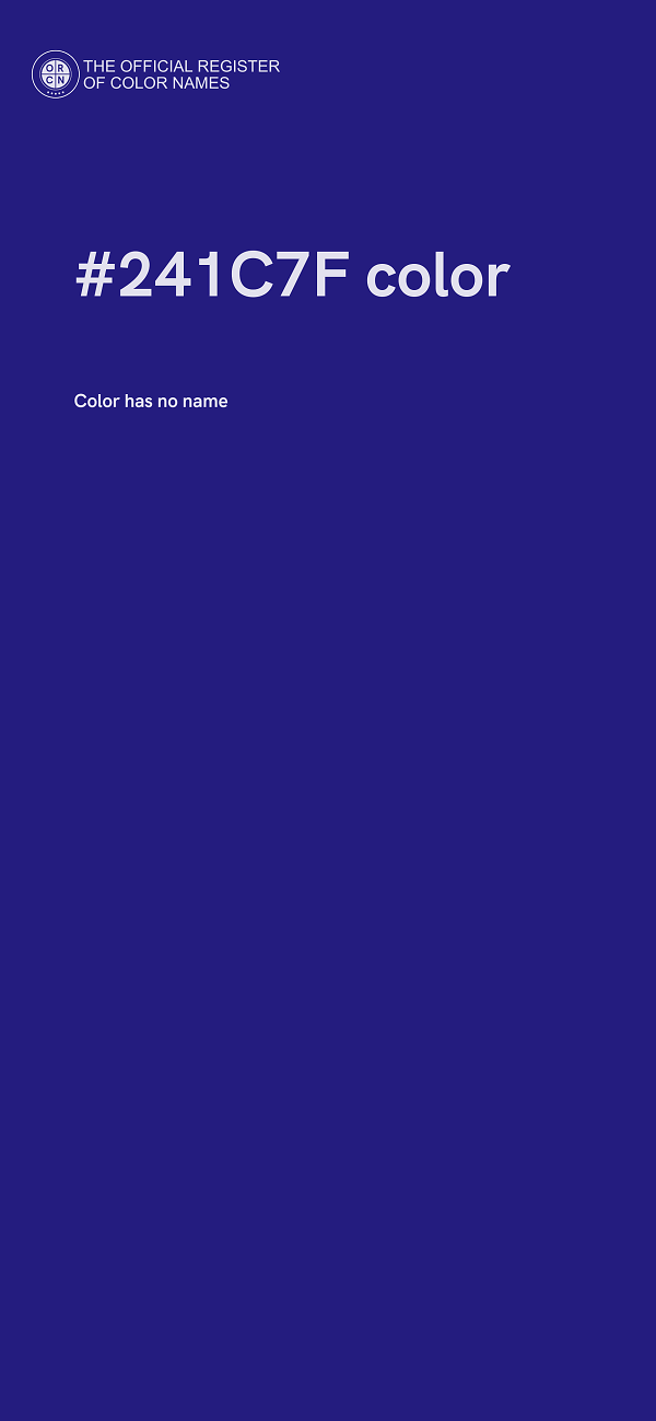 #241C7F color image