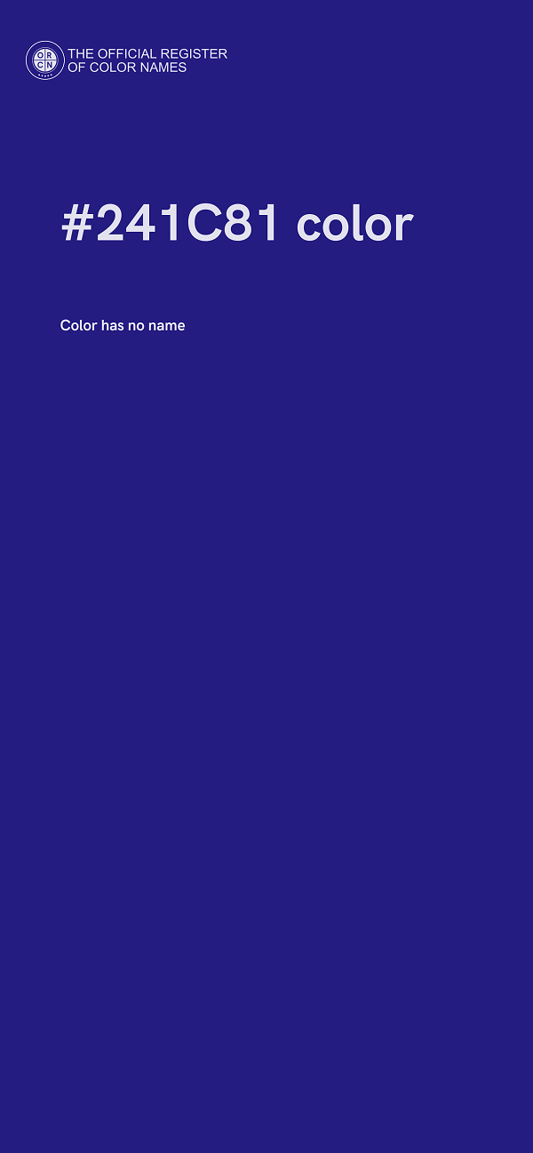 #241C81 color image