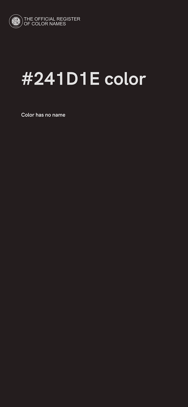 #241D1E color image