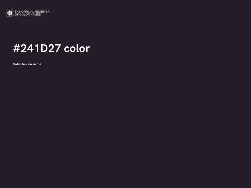 #241D27 color image