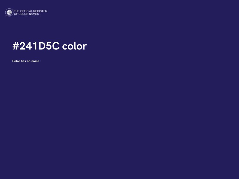 #241D5C color image