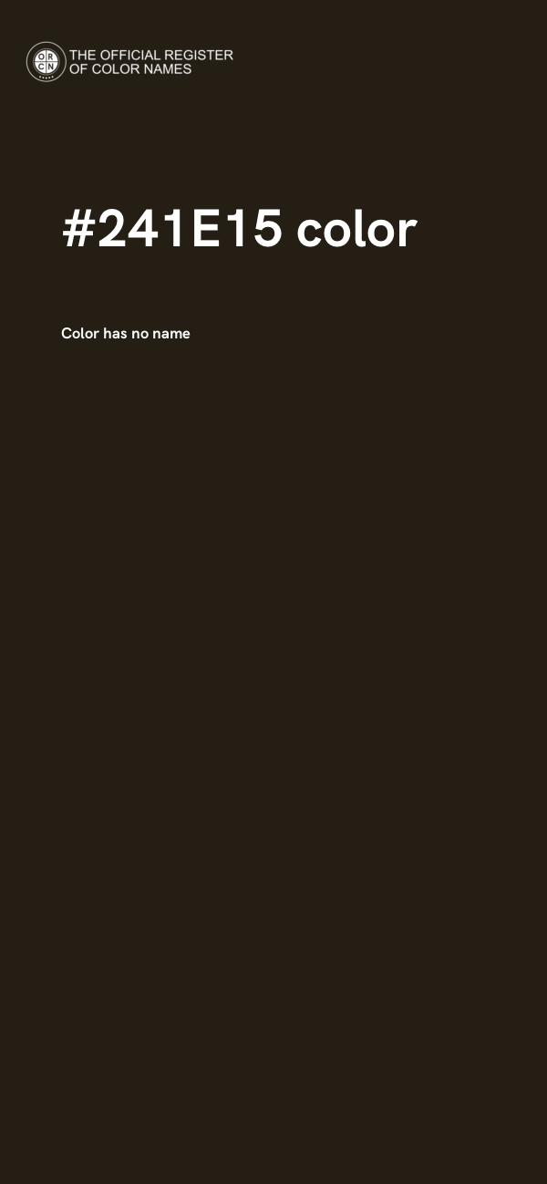 #241E15 color image