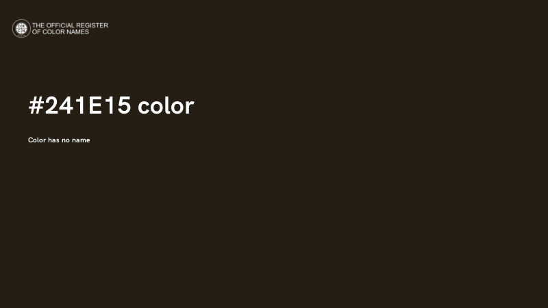 #241E15 color image
