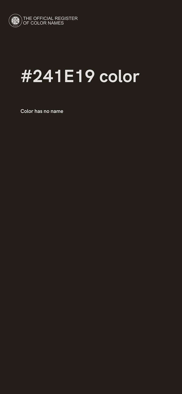 #241E19 color image