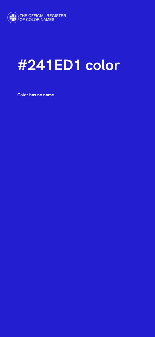 #241ED1 color image