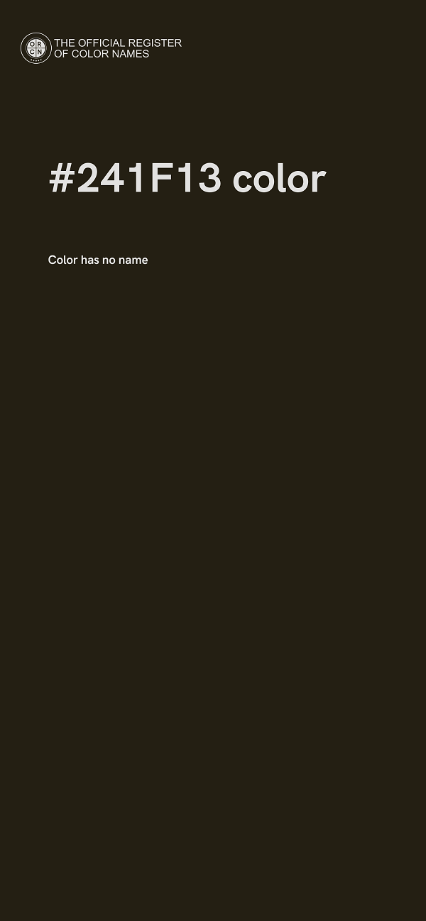 #241F13 color image