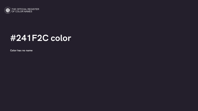 #241F2C color image