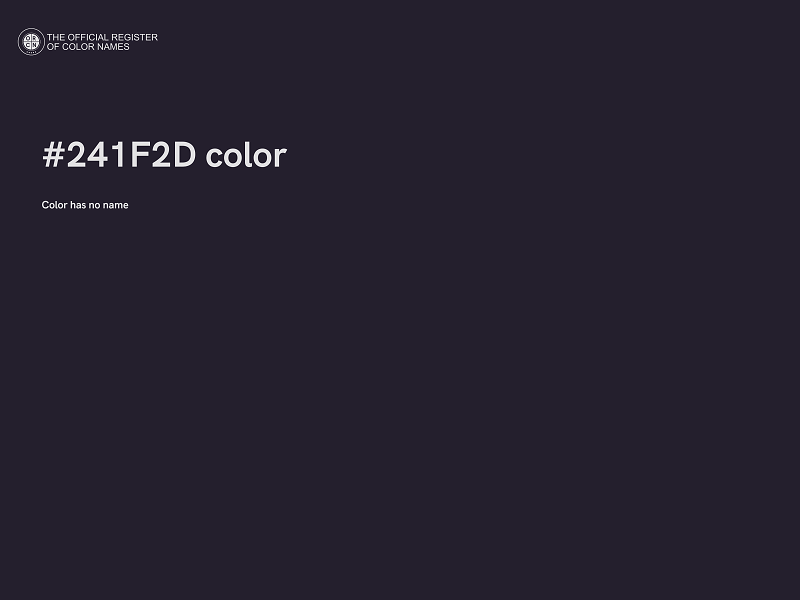 #241F2D color image