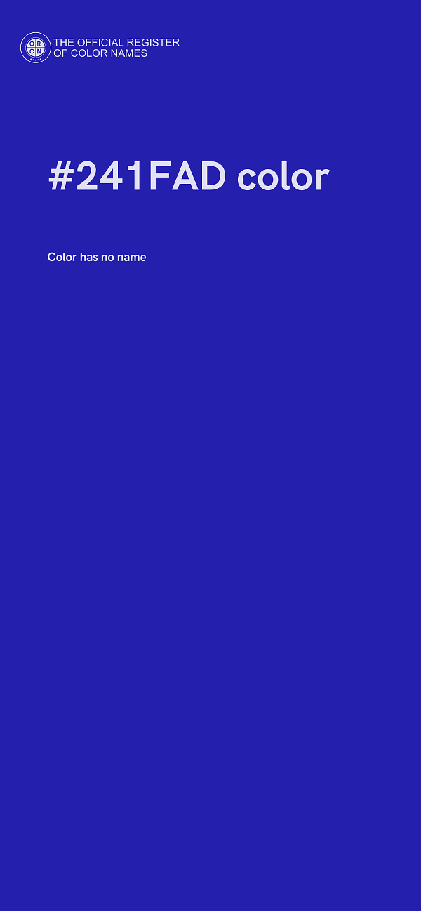 #241FAD color image