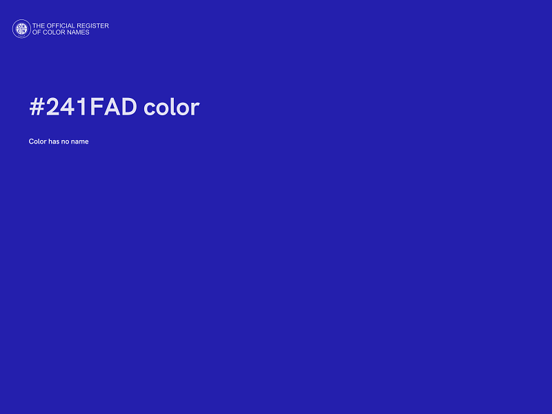 #241FAD color image