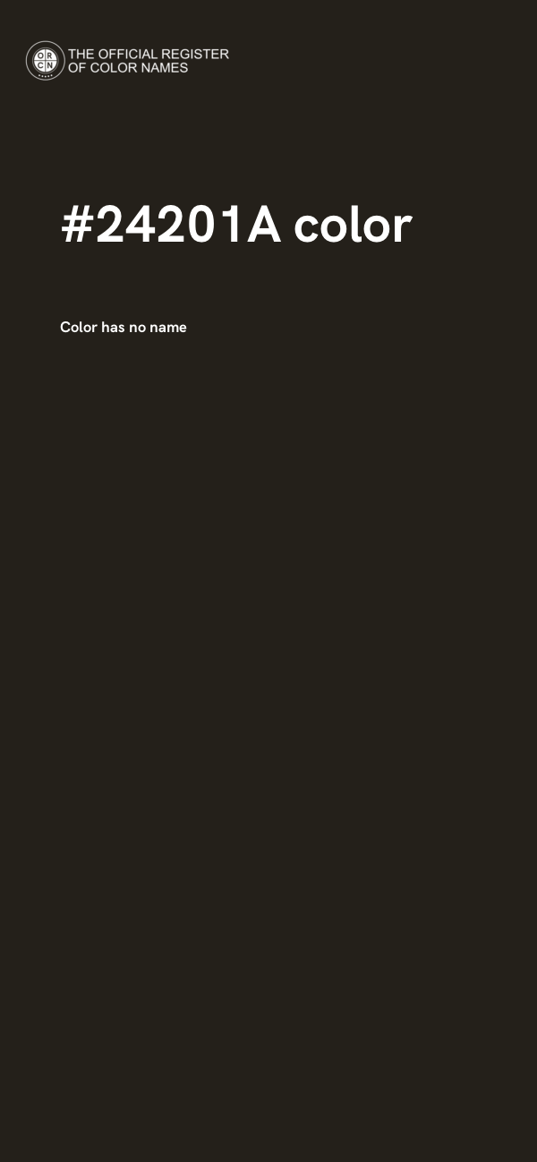 #24201A color image