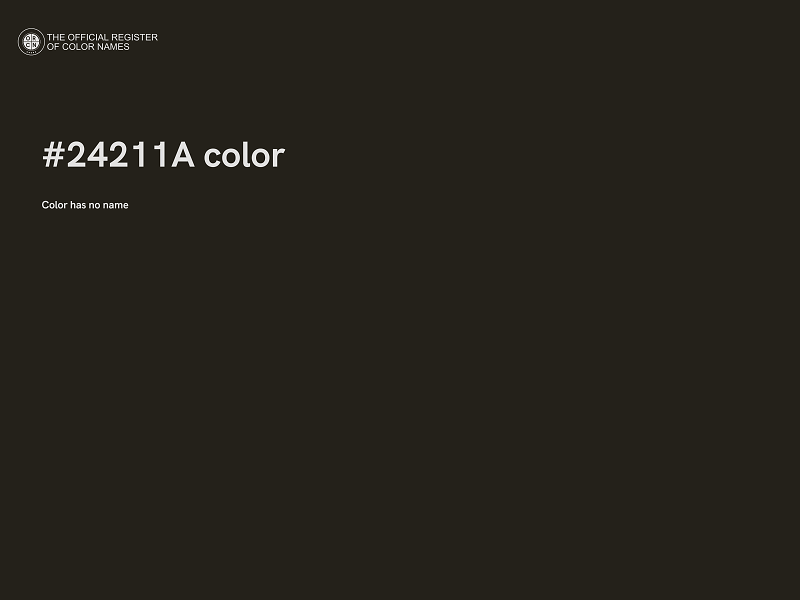 #24211A color image