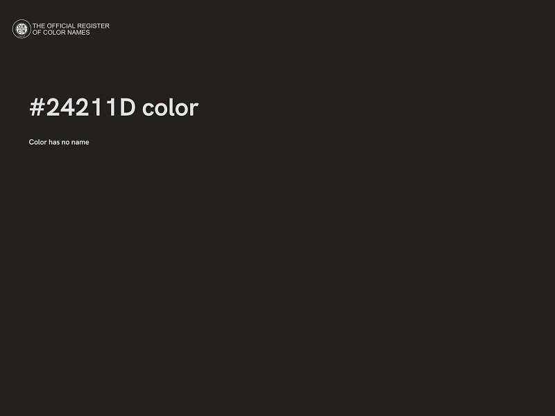 #24211D color image