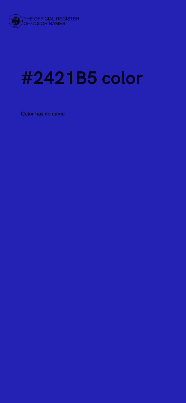 #2421B5 color image