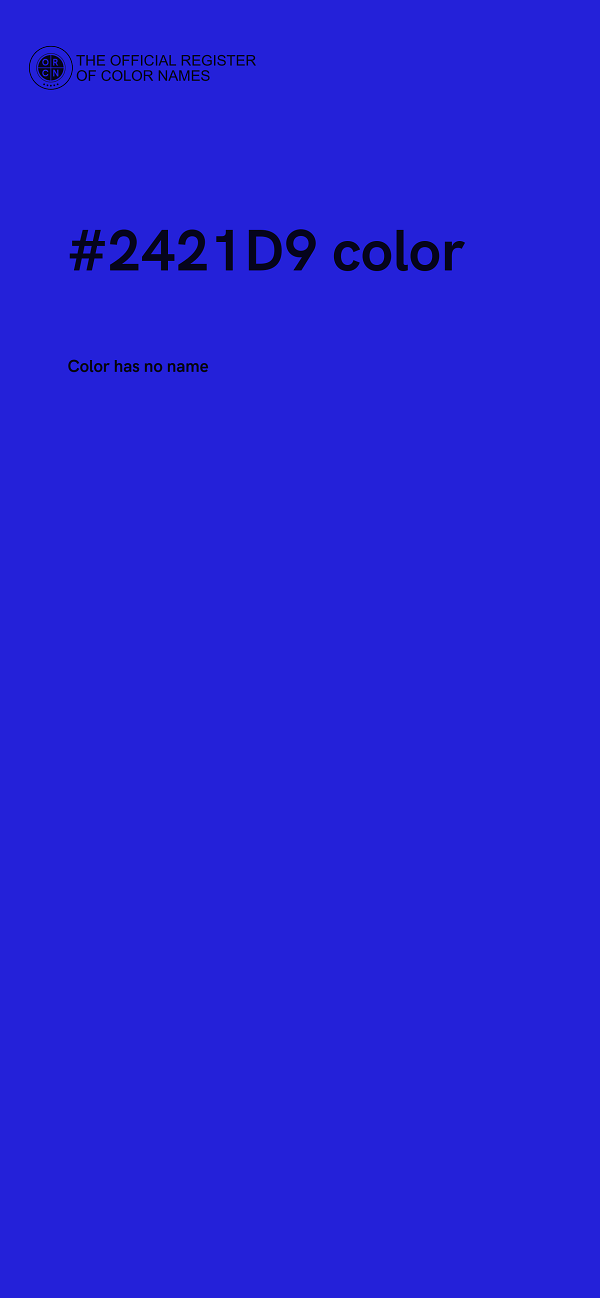#2421D9 color image