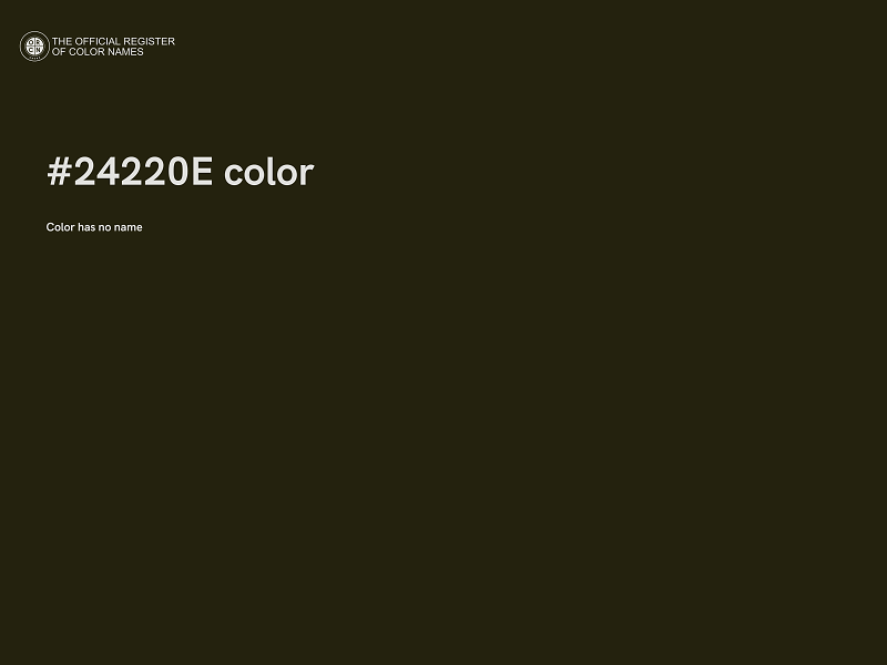 #24220E color image