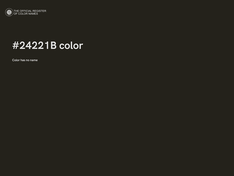 #24221B color image