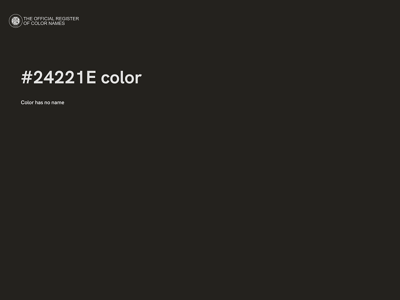 #24221E color image