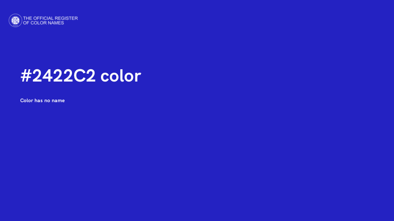 #2422C2 color image