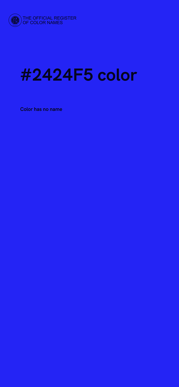 #2424F5 color image
