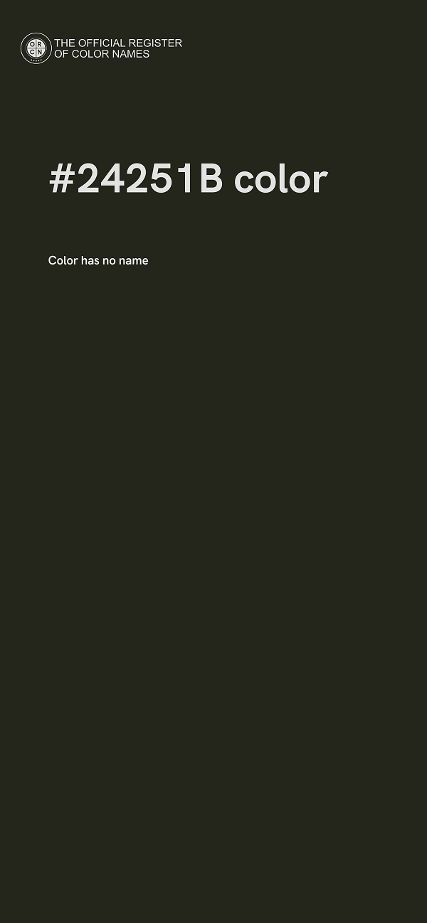 #24251B color image
