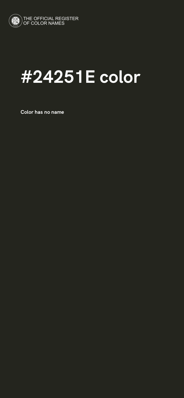 #24251E color image