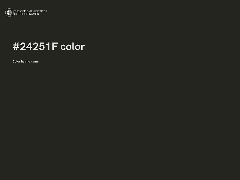 #24251F color image