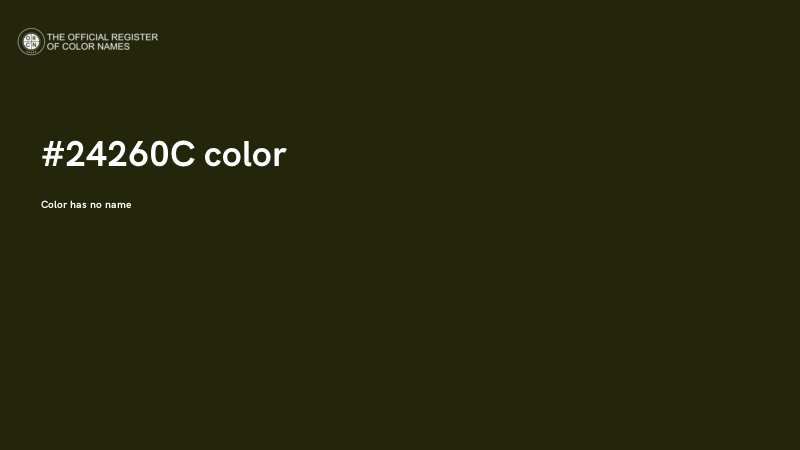 #24260C color image